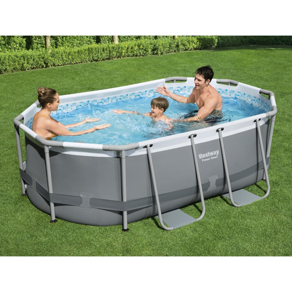 Bestway Power Swimmingpool oberirdisch oval 305x200x84 cm