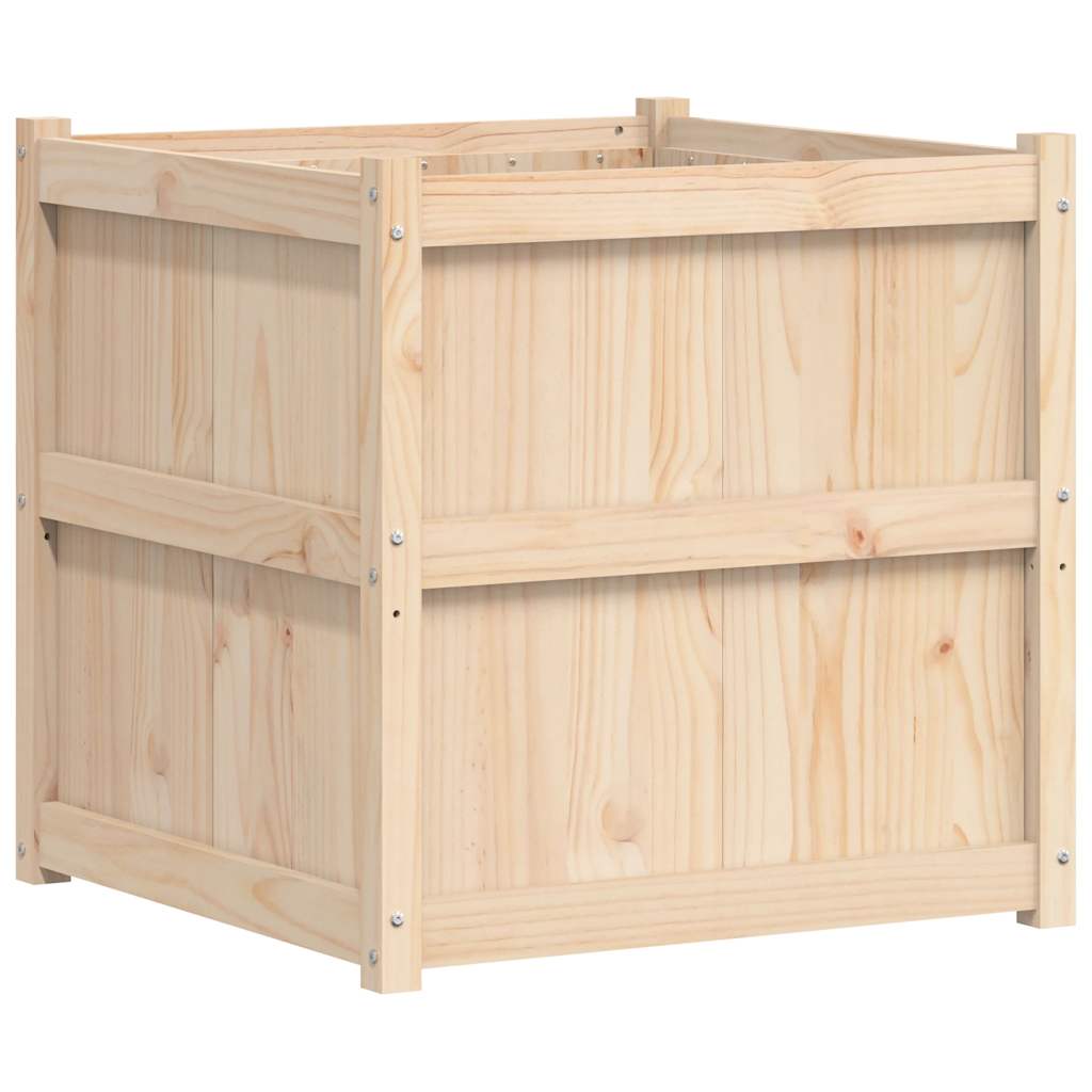 Vidaxx Pflanzgefäß 70x70x70 cm aus massivem Kiefernholz
