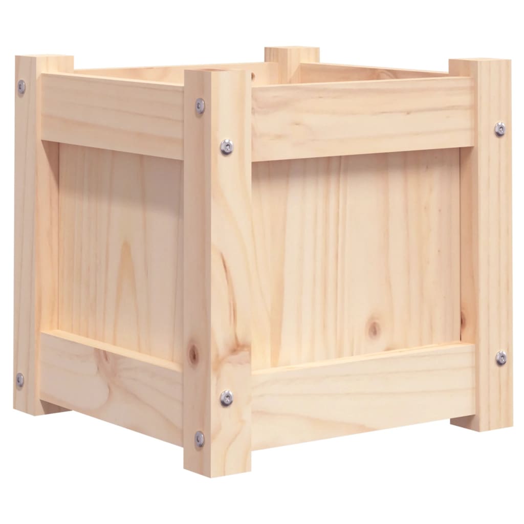 Vidaxx Pflanzgefäß 31x31x31 cm aus massivem Kiefernholz