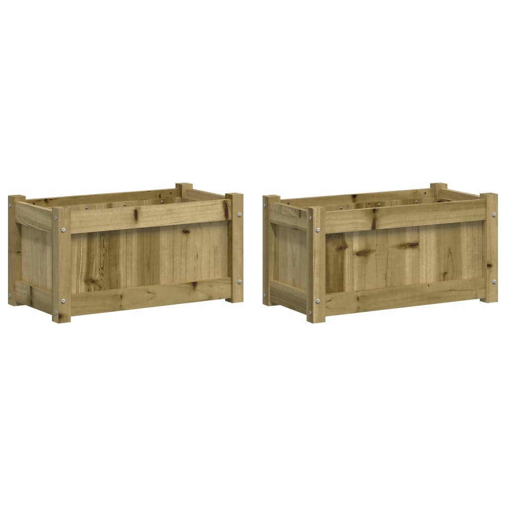 Vidaxl Pflanzgefäße 2 cm imprägniertes Holz