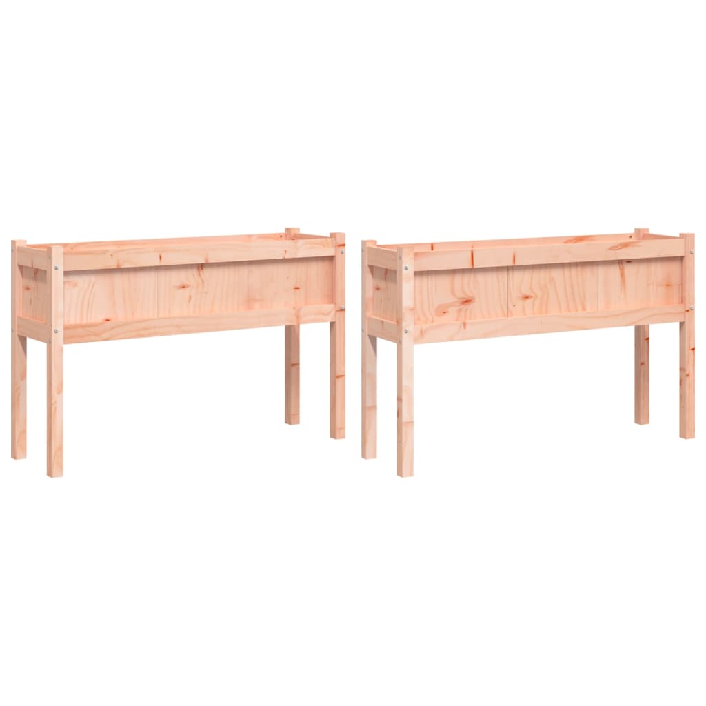 Vidaxxl-Pflanzgefäße mit Beinen, 2 Stück, massives Douglas-Holz