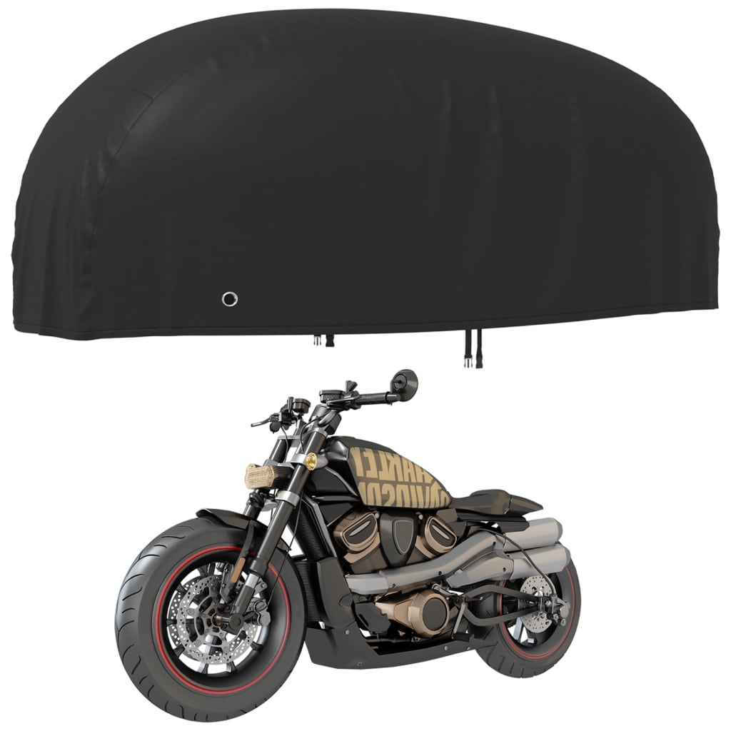 VidaXL Motorradabdeckungen 2 Stück 295x110x140 cm 210D Oxford-Stoff
