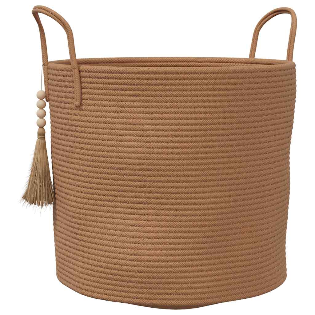 Vidaxx Aufbewahrungskorb ø 40x35 cm Baumwolle braun