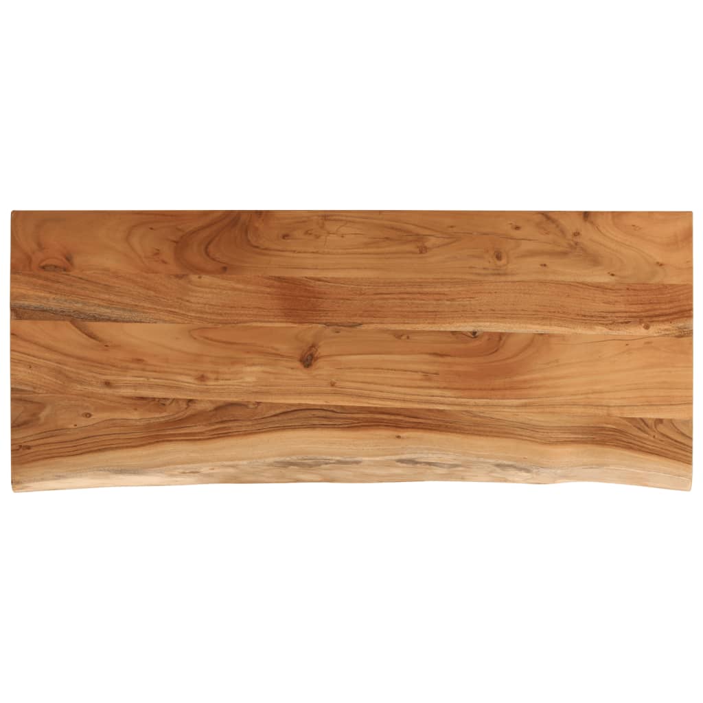 VidaXL Rechteckige Waschtischplatte 140x60x2,5 aus massivem Akazienholz
