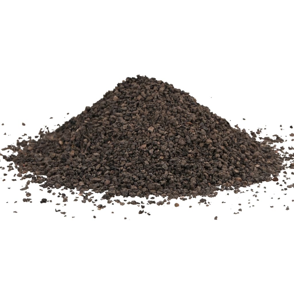 VidaXL Basaltkies 25 kg 1-3 mm Schwarz
