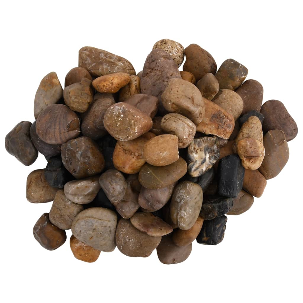 Vidaxl kiezelstenen gepolijst 2-5 cm 25 kg meerkleurig