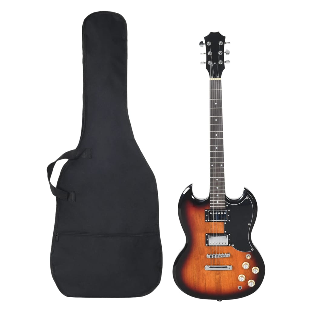 Vidaxl Gitarre für Einsteiger elektrisch mit Tasche 4 4 39 schwarz