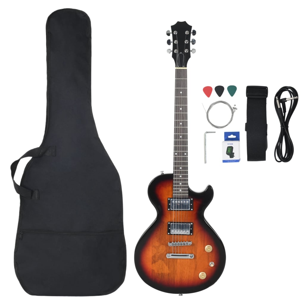 Vidaxl Gitarre für Einsteiger elektrisch mit Tasche 4 4 39 schwarz