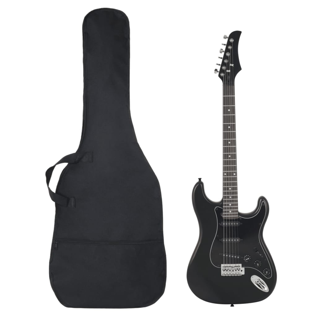 VidaXL Gitarre für Einsteiger elektrisch mit Tasche 4 4 39 schwarz