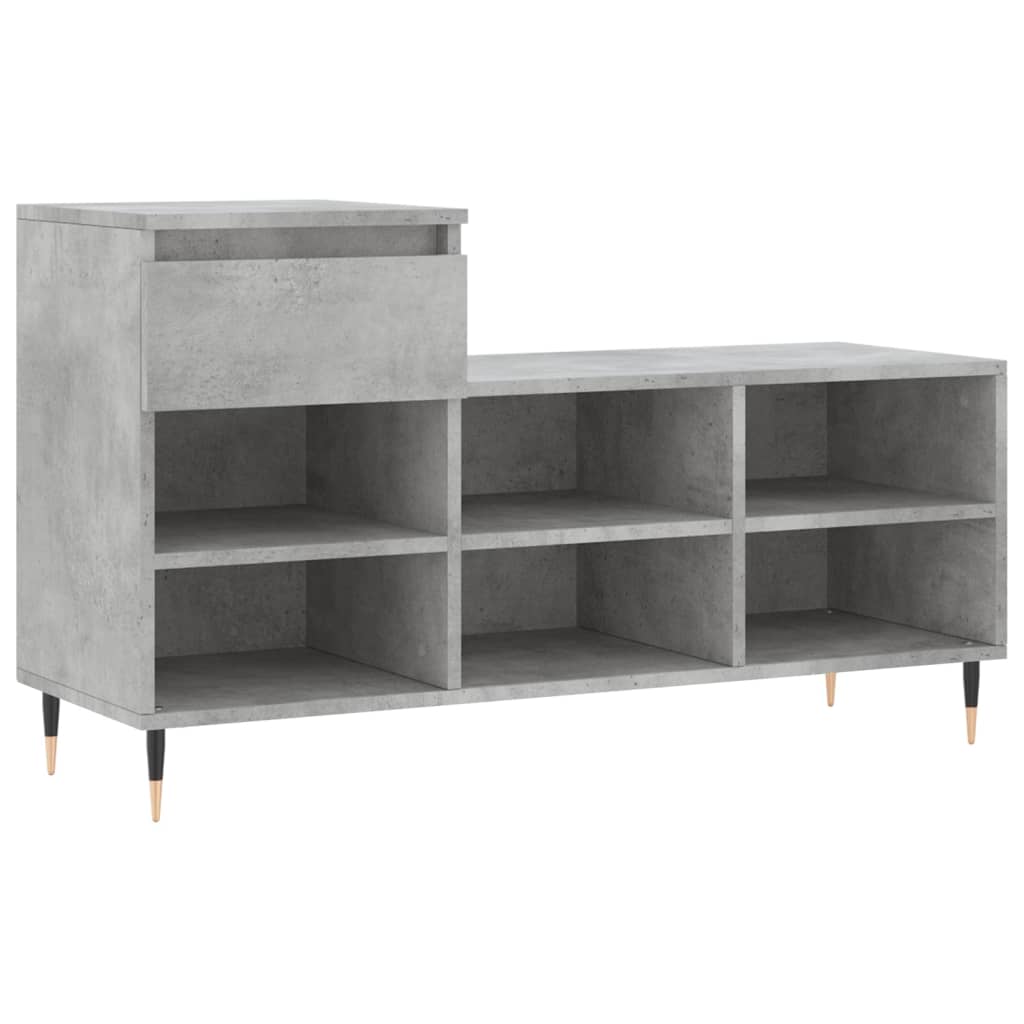 Vidaxx Schuhschrank 102x36x60 cm Holzwerkstoff betongrau