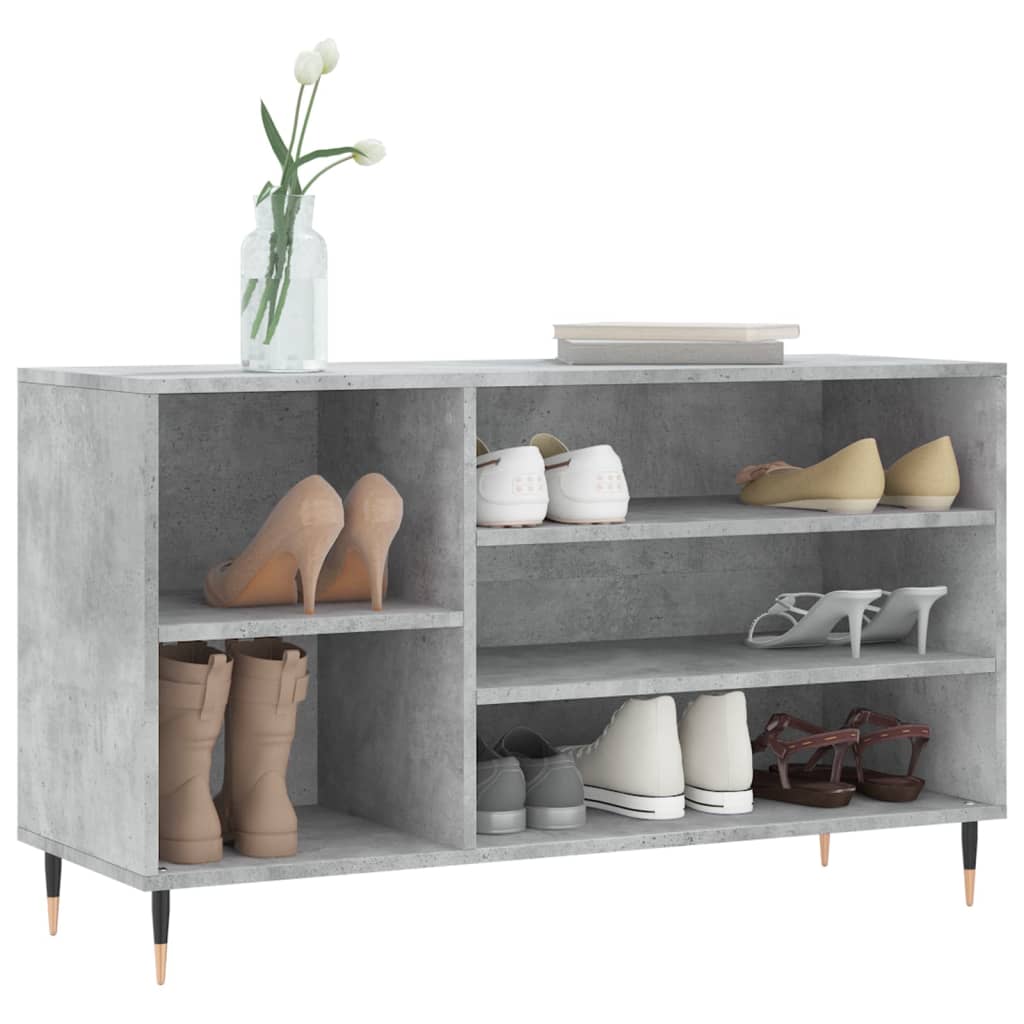 Vidaxx Schuhschrank 102x36x60 cm Holzwerkstoff betongrau