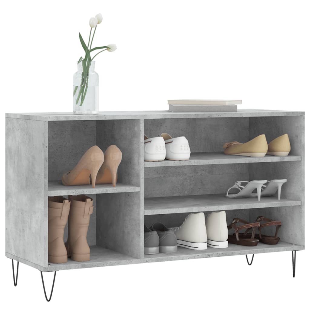 Vidaxx Schuhschrank 102x36x60 cm Holzwerkstoff betongrau