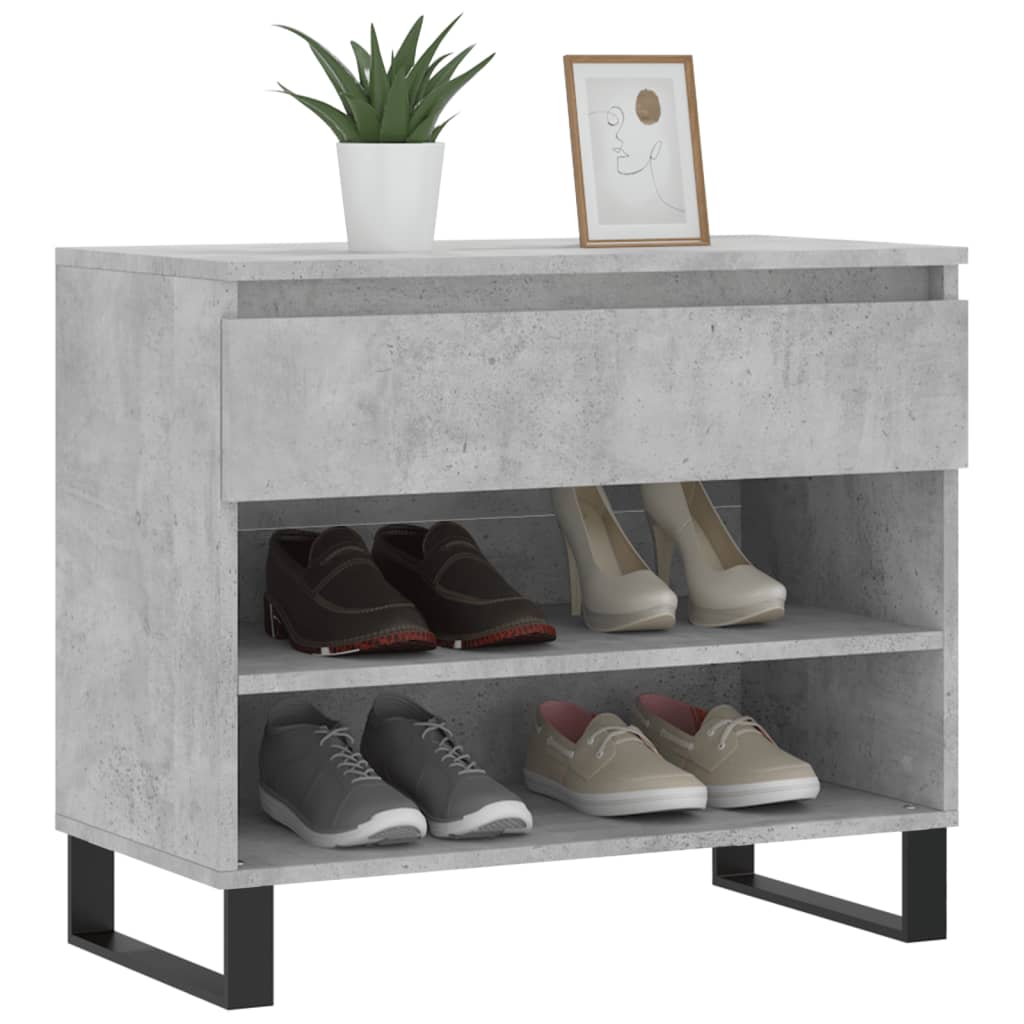 Vidaxx Schuhschrank 70x36x60 cm Holzwerkstoff betongrau