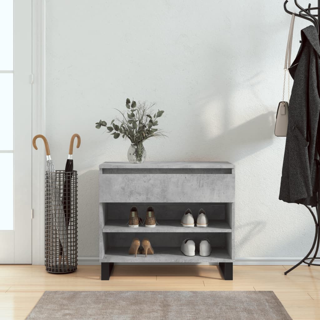 Vidaxx Schuhschrank 70x36x60 cm Holzwerkstoff betongrau