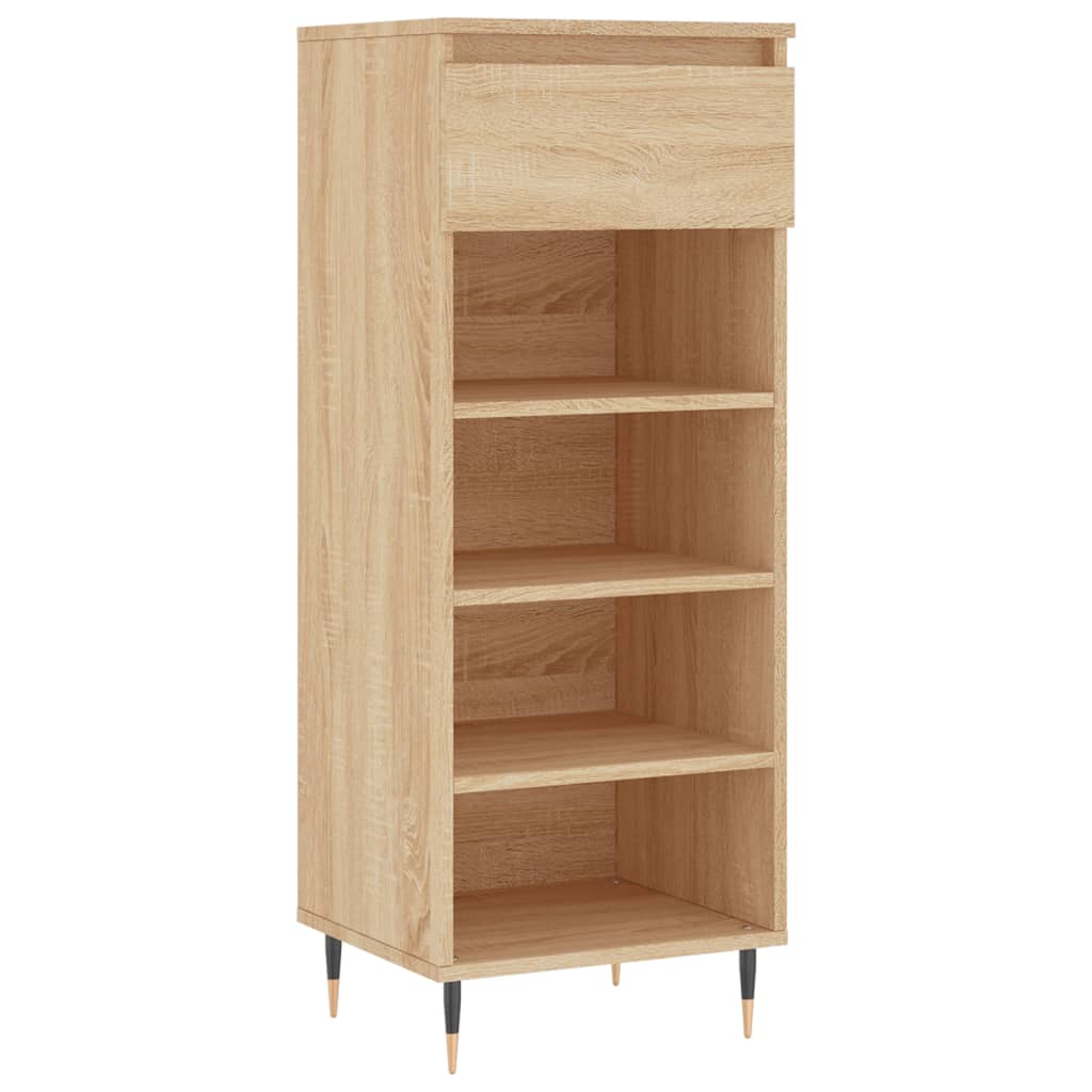 VidaXL Schuhschrank 40x36x105 cm Holzwerkstoff Sonoma-Eiche