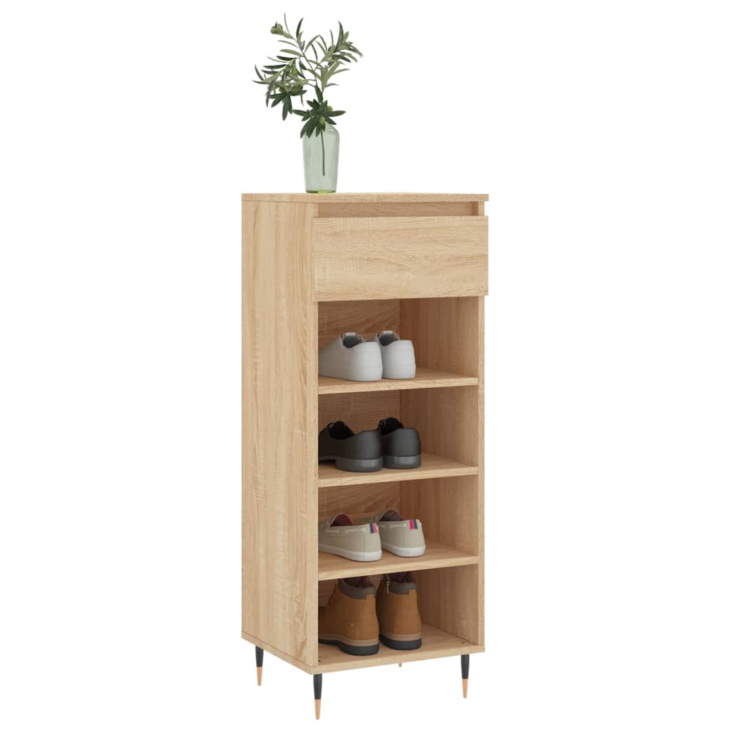 VidaXL Schuhschrank 40x36x105 cm Holzwerkstoff Sonoma-Eiche