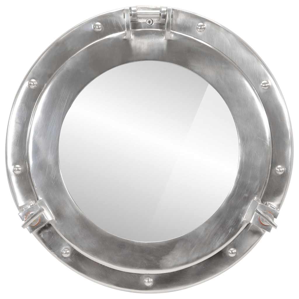 VidaXL Wandspiegel Bullauge Ø38 cm Aluminium und Glas