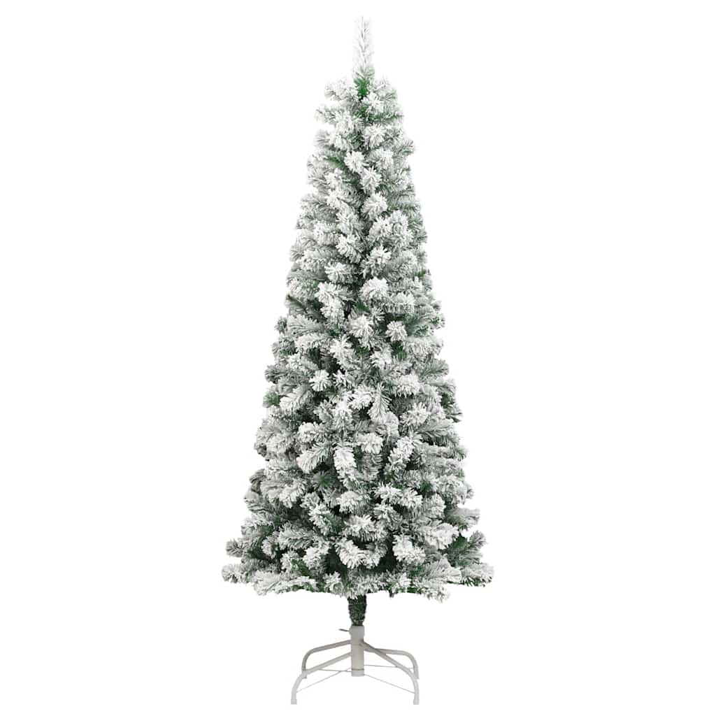 VidaXL Künstlicher Weihnachtsbaum mit Scharnieren und Schnee 180 cm