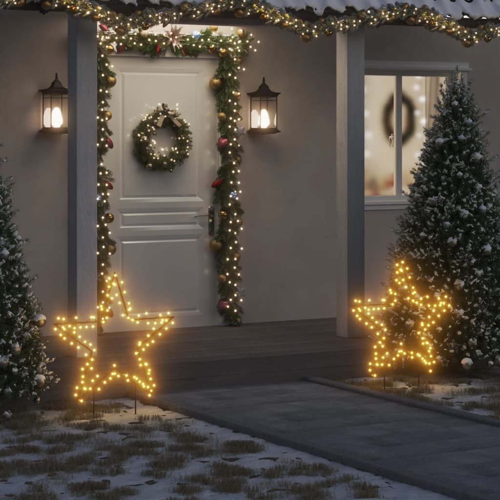 VidaXL Weihnachtsbeleuchtung mit Stern 115 LEDs 85 cm