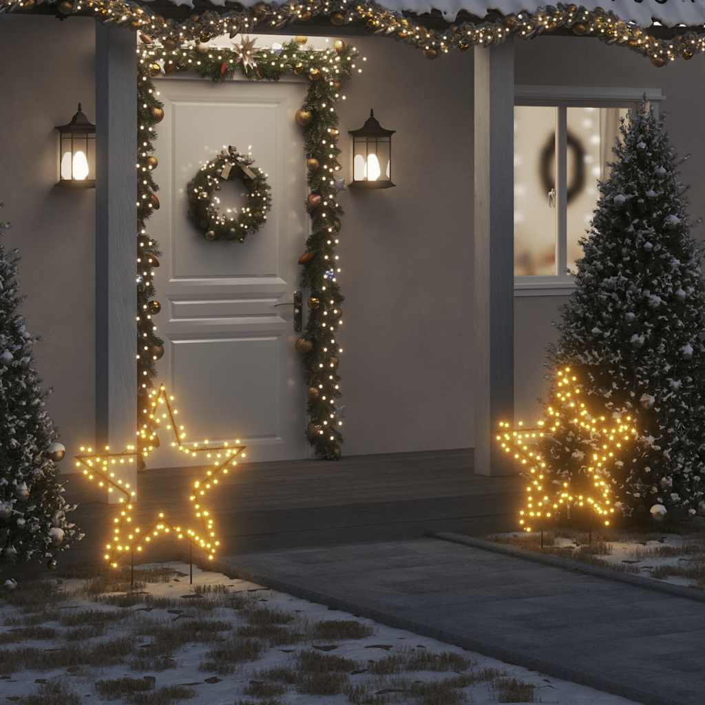 VidaXL Weihnachtsbeleuchtung mit Stern 115 LEDs 85 cm