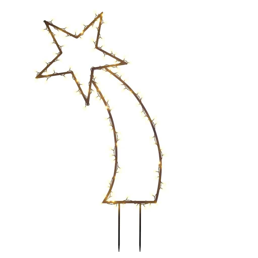 VidaXL Weihnachtsbeleuchtung Meteor mit Erdspießen 115 LEDs 89 cm