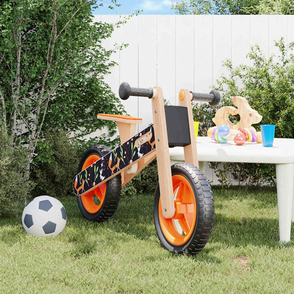 VidaXL Laufrad für Kinder orange mit Aufdruck