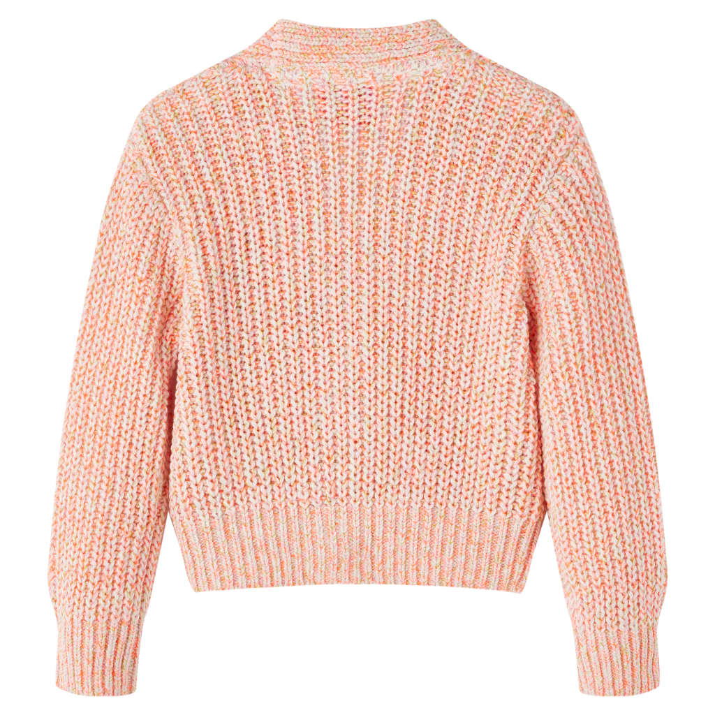 VidaXL Kinderstrickjacke gestrickt 116 rosa gemischt