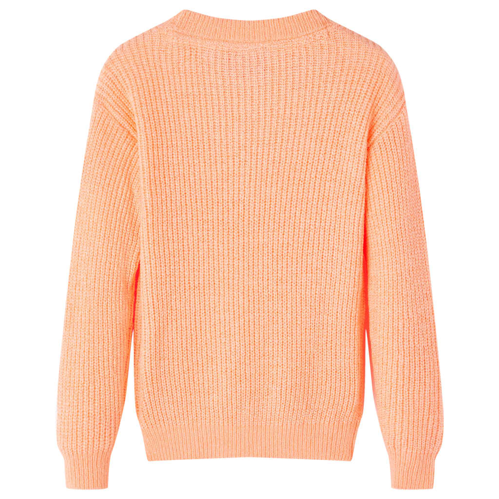 VidaXL Kinderpullover gestrickt 104 leuchtend orange