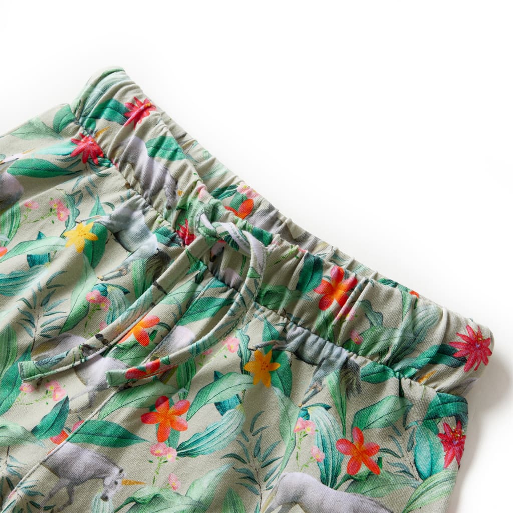 VidaXL Kindershorts mit Kordelzug 92 helles Khaki