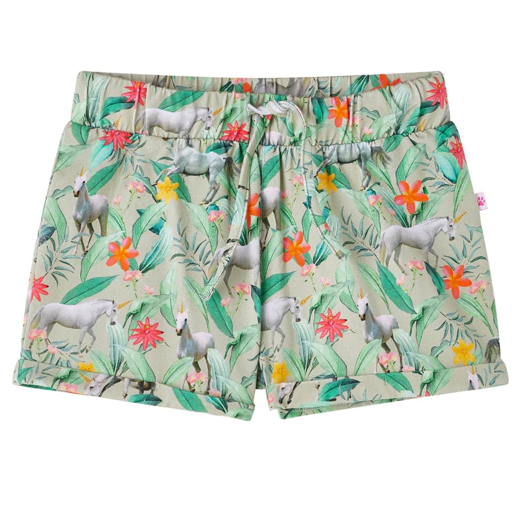 VidaXL Kindershorts mit Kordelzug 140 helles Khaki
