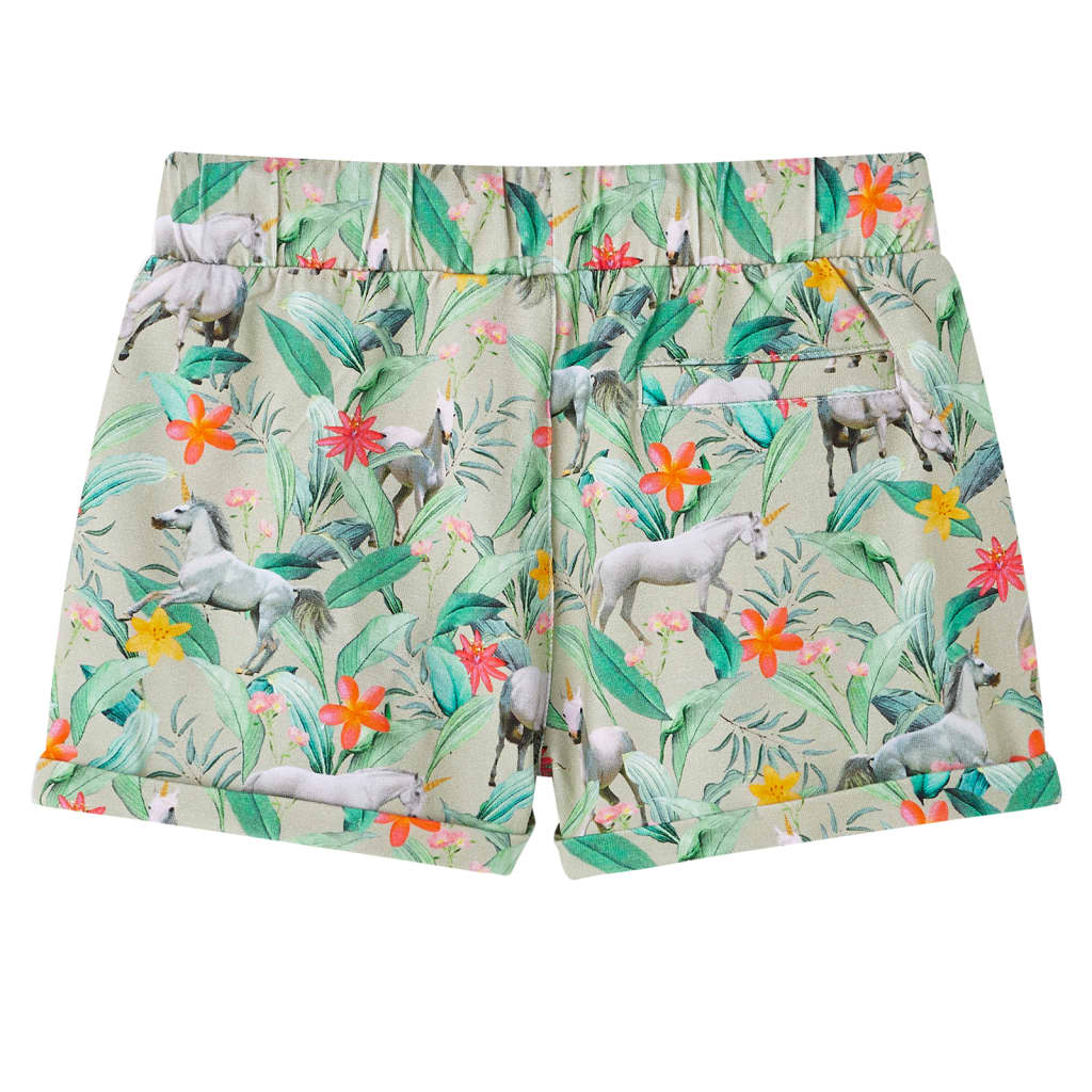 VidaXL Kindershorts mit Kordelzug 140 helles Khaki