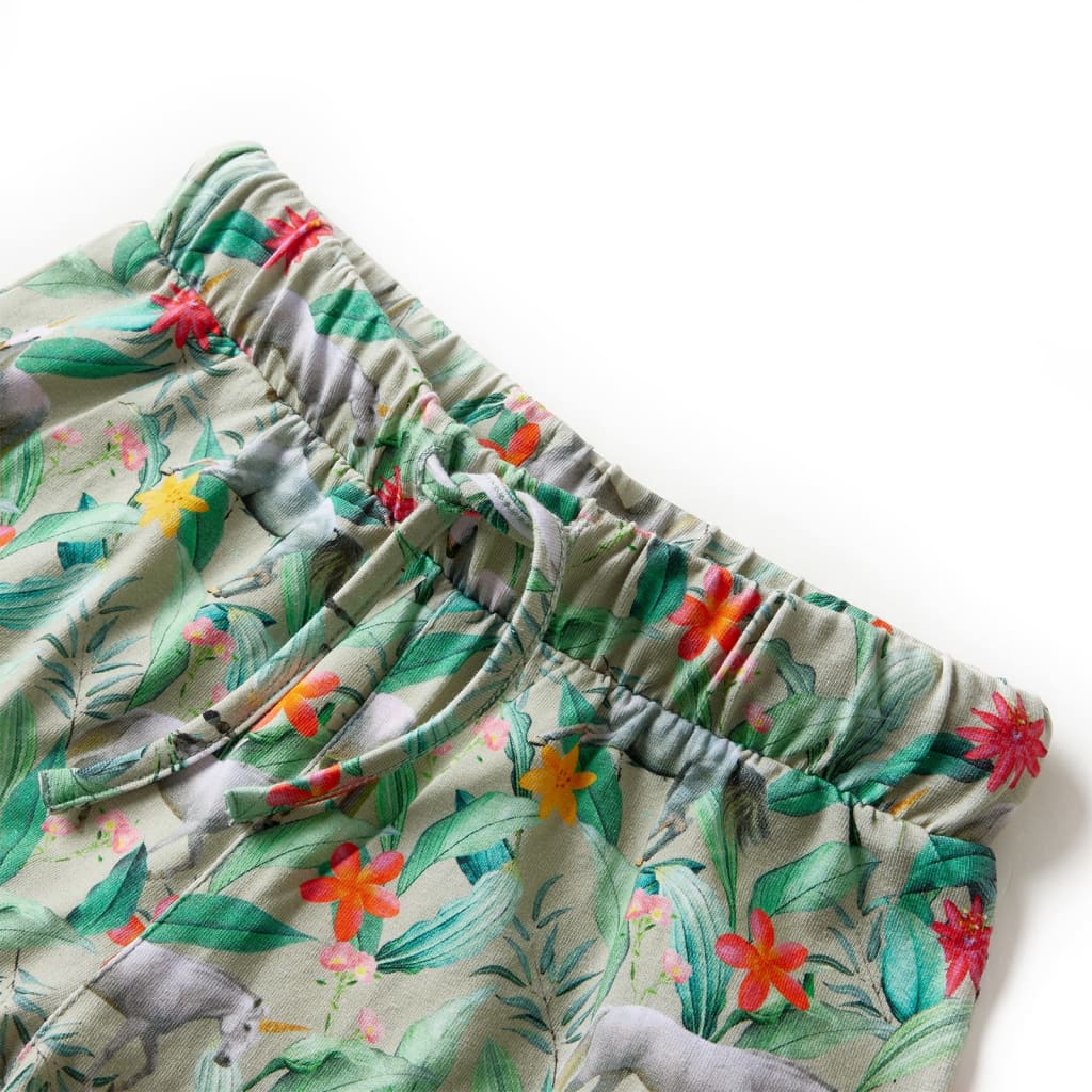 VidaXL Kindershorts mit Kordelzug 140 helles Khaki