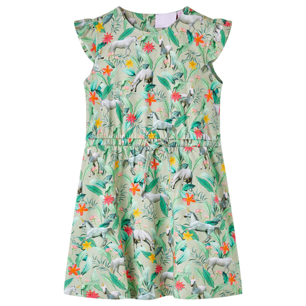 VidaXL Kinderkleid 92 hellkhaki