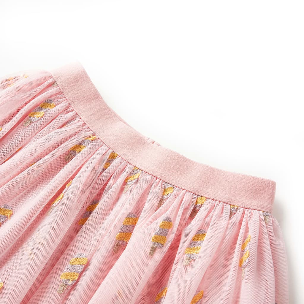 VidaXL Kinderrock mit Tüll 128 Hellrosa