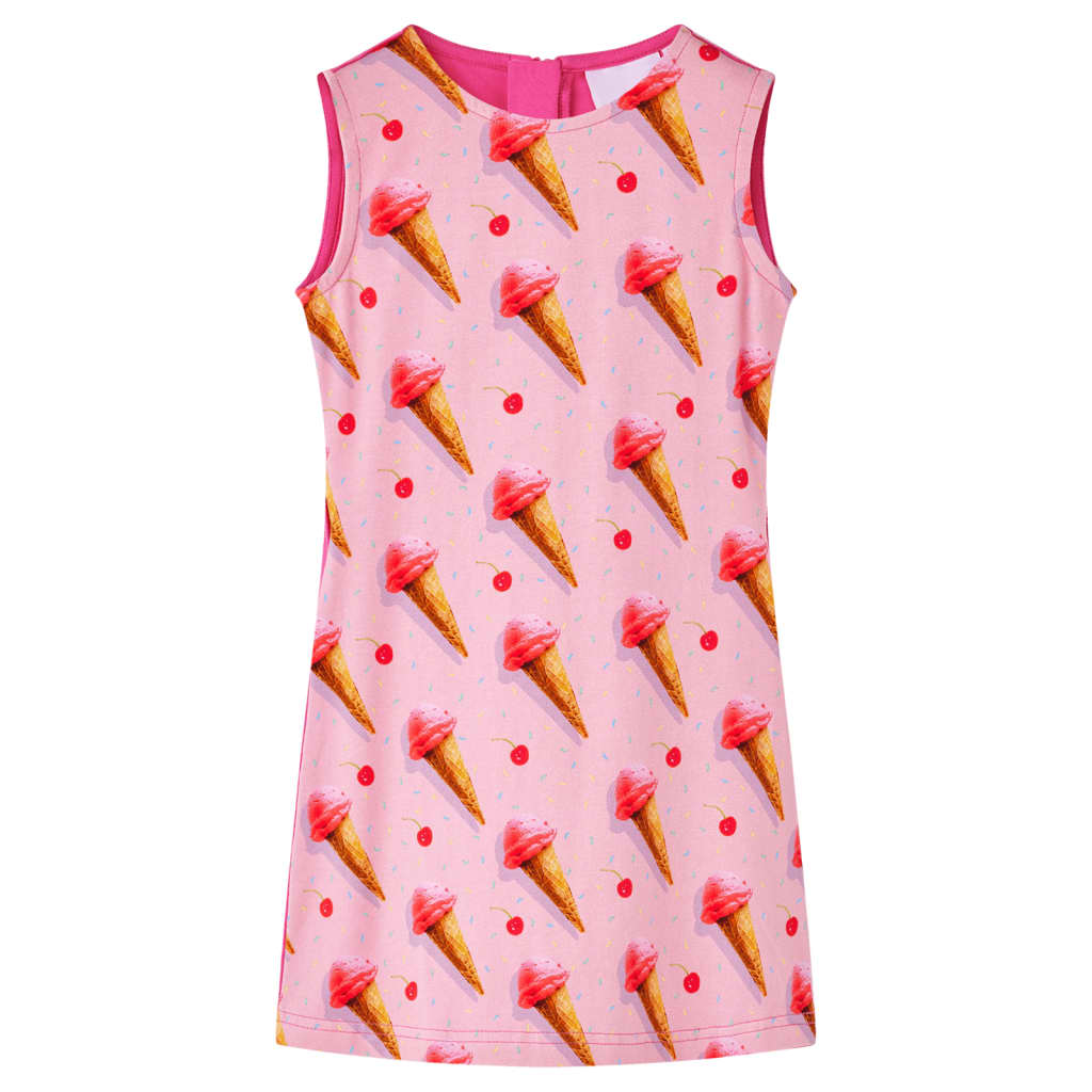 VidaXL Kinderkleid 116 leuchtendes Rosa
