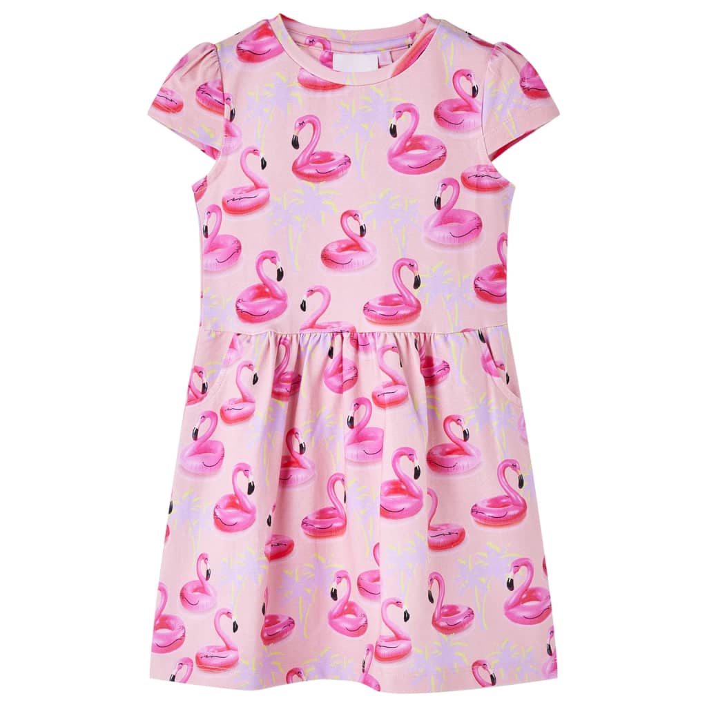 VidaXL Kinderkleid 128 hellrosa