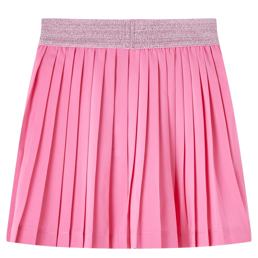 VidaXL Kinder-Faltenrock mit Aufdruck 128 Rosa