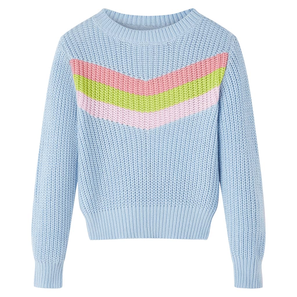 VidaXL Kinderpullover gestrickt 92 Blau