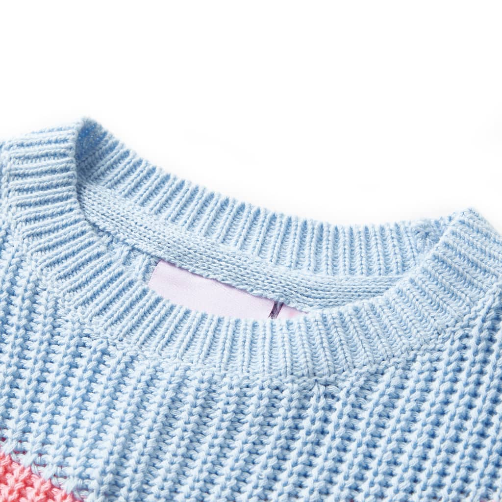 VidaXL Kinderpullover gestrickt 116 Blau