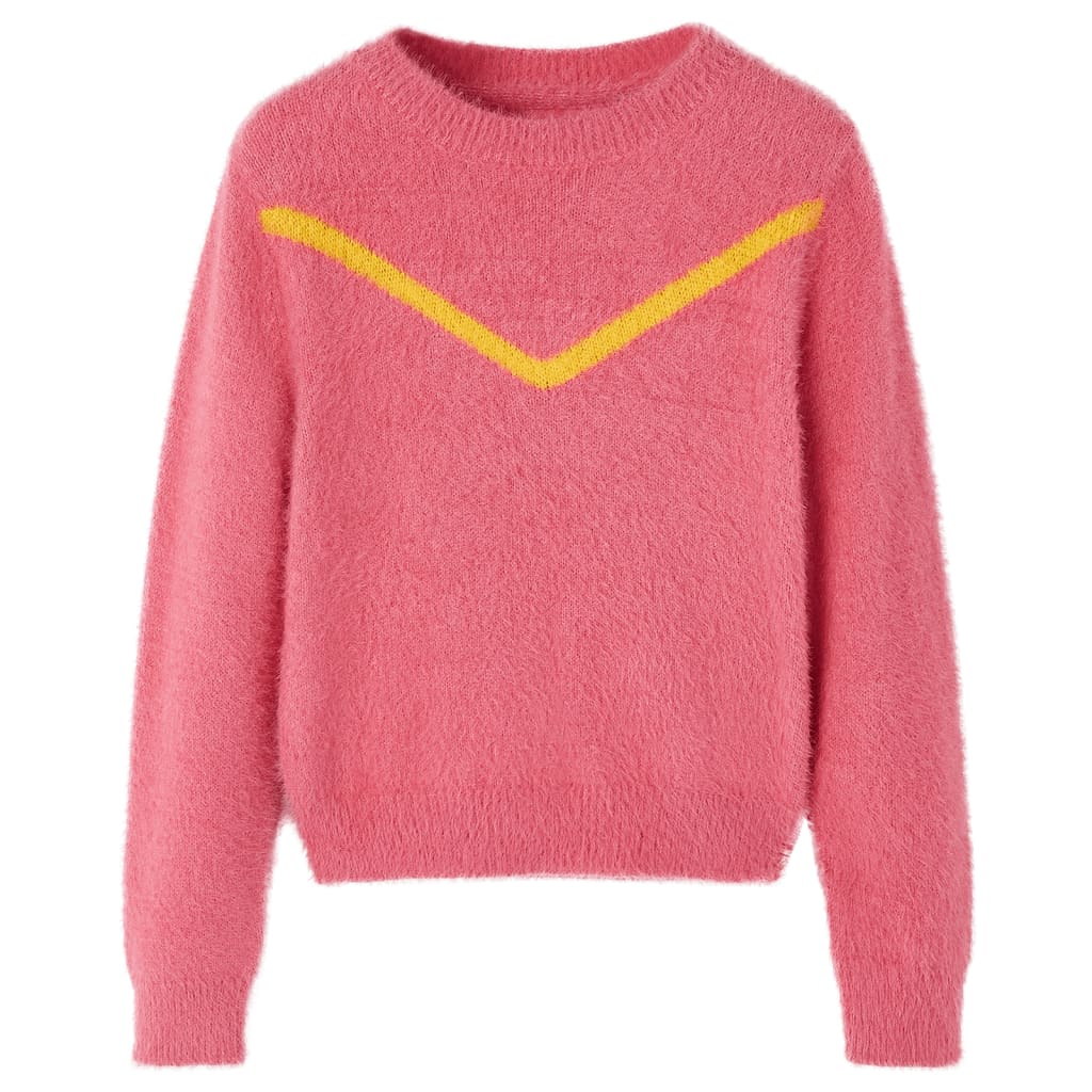 VidaXL Kinderpullover gestrickt 92 Altrosa