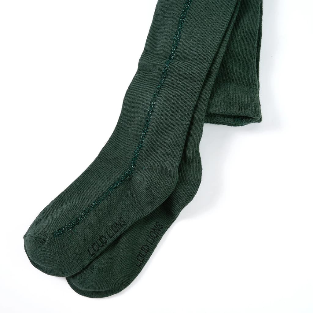 VidaXL Kinderstrumpfhose 128 dunkelgrün