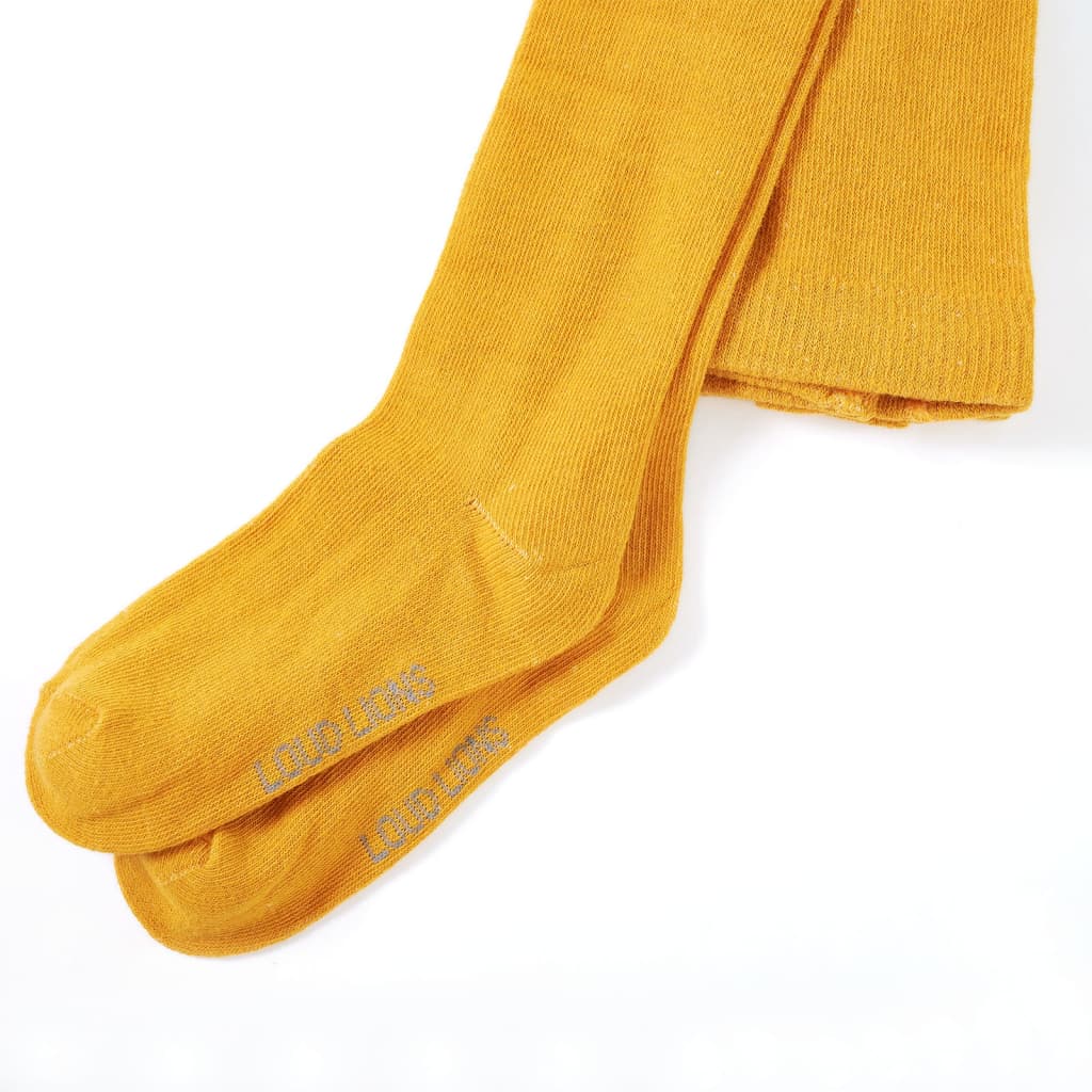 VidaXL Kinderstrumpfhose 128 dunkles Ocker
