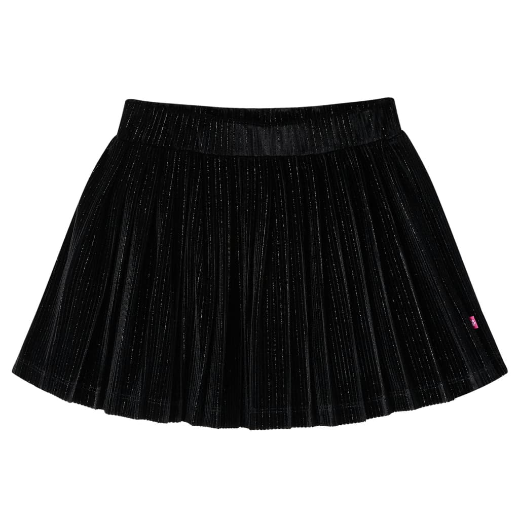 VidaXL Kinderrock plissiert 140 Lurex Schwarz
