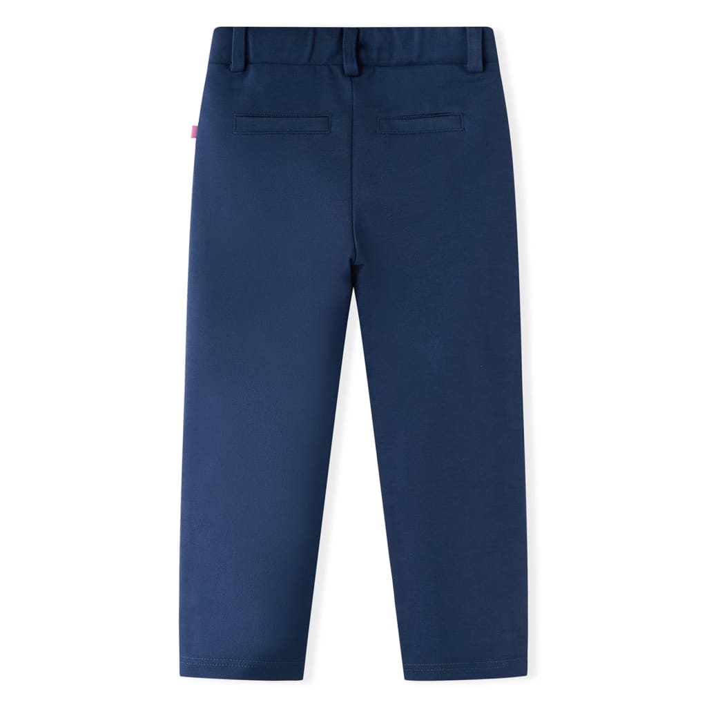VidaXL Kinderhose mit schwarzem Besatz 92 Marineblau