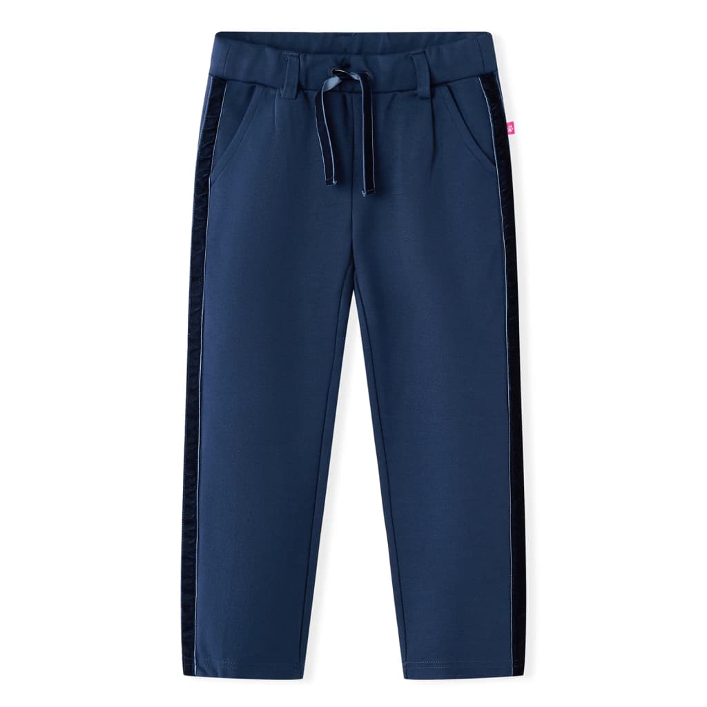VidaXL Kinderhose mit schwarzem Besatz 104 Marineblau