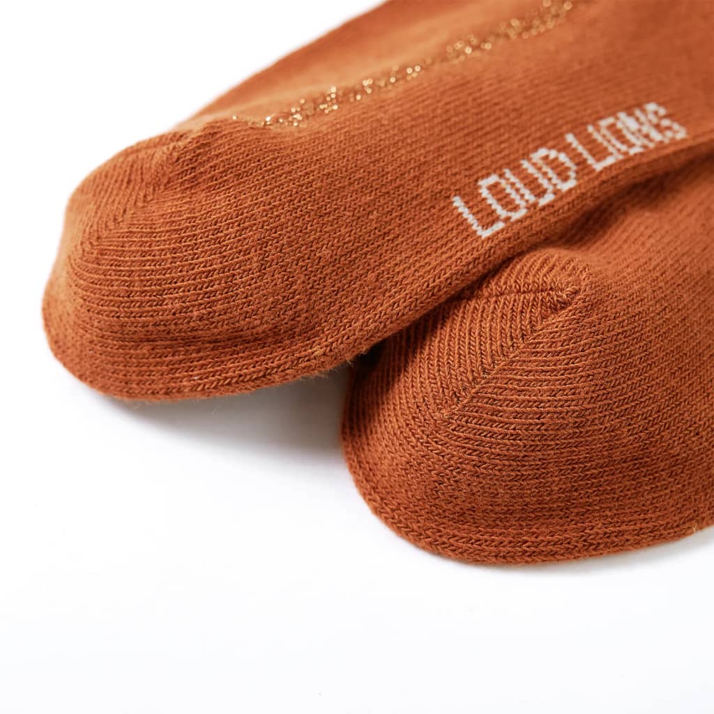 VidaXL Kinderstrumpfhose 128 cognacfarben
