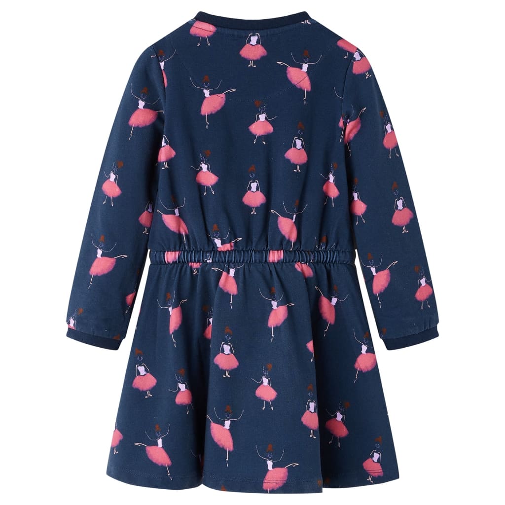 VidaXL Kinderkleid 116 Marineblau