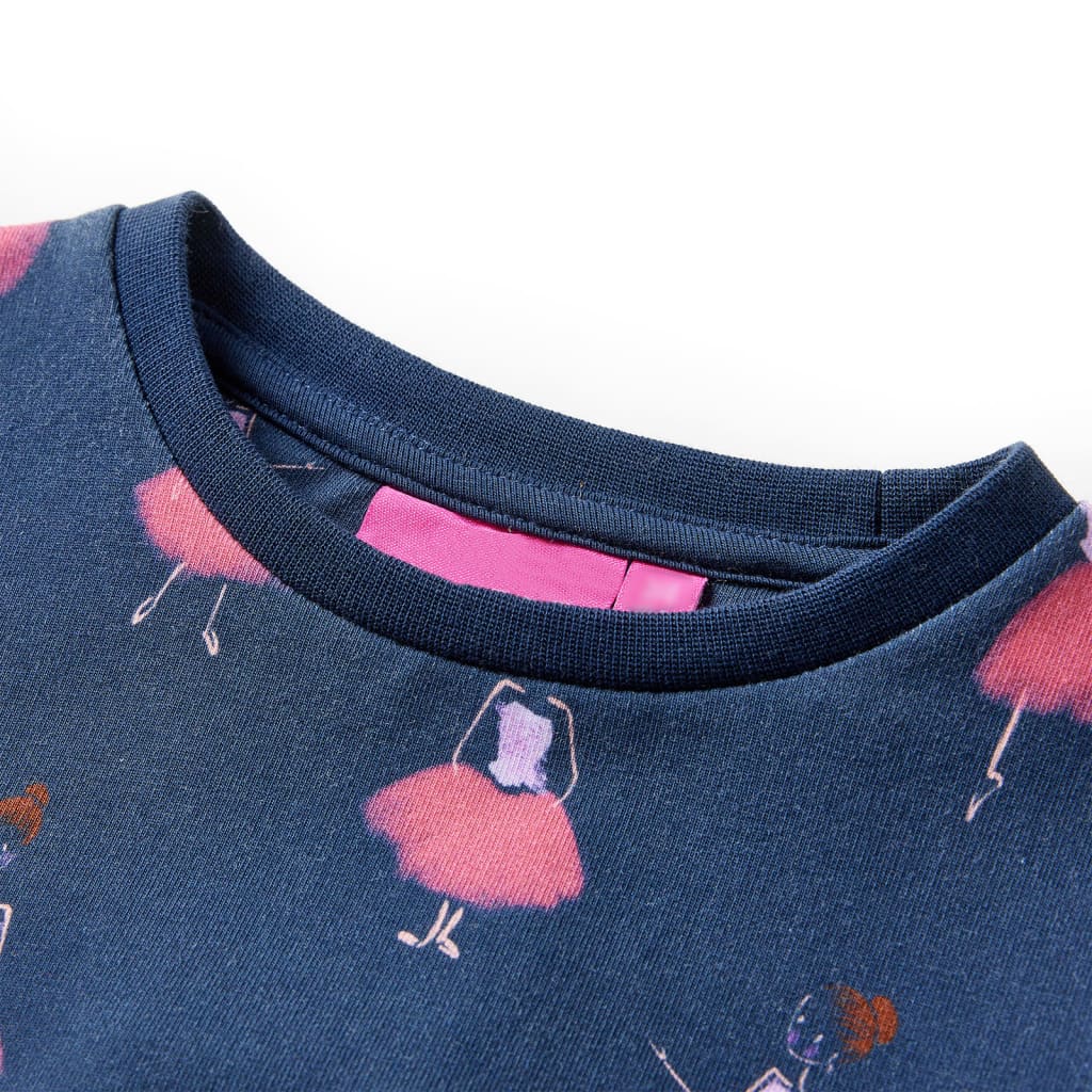 VidaXL Kinderkleid 128 Marineblau