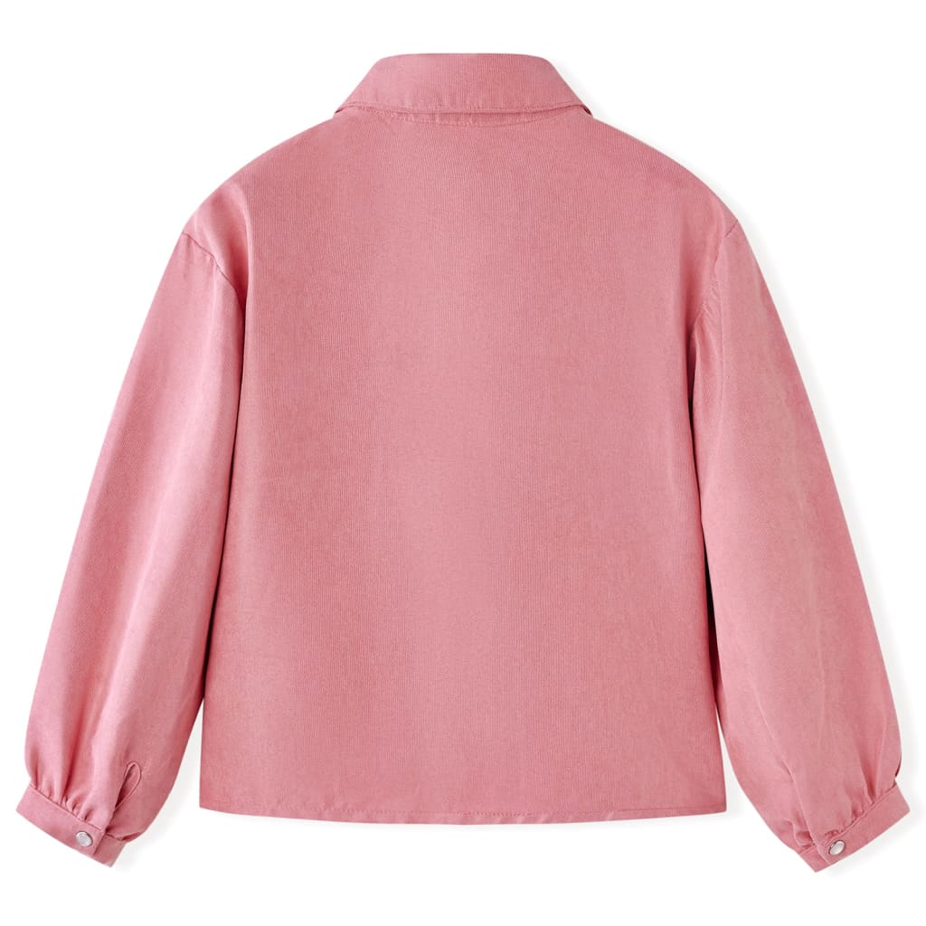 VidaXL Kinderbluse mit Laternenärmeln 116 Altrosa