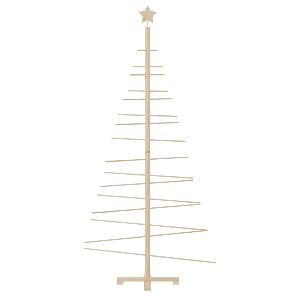 Vidaxl kerstdecoratie kerstboom 180 cm massief grenenhout